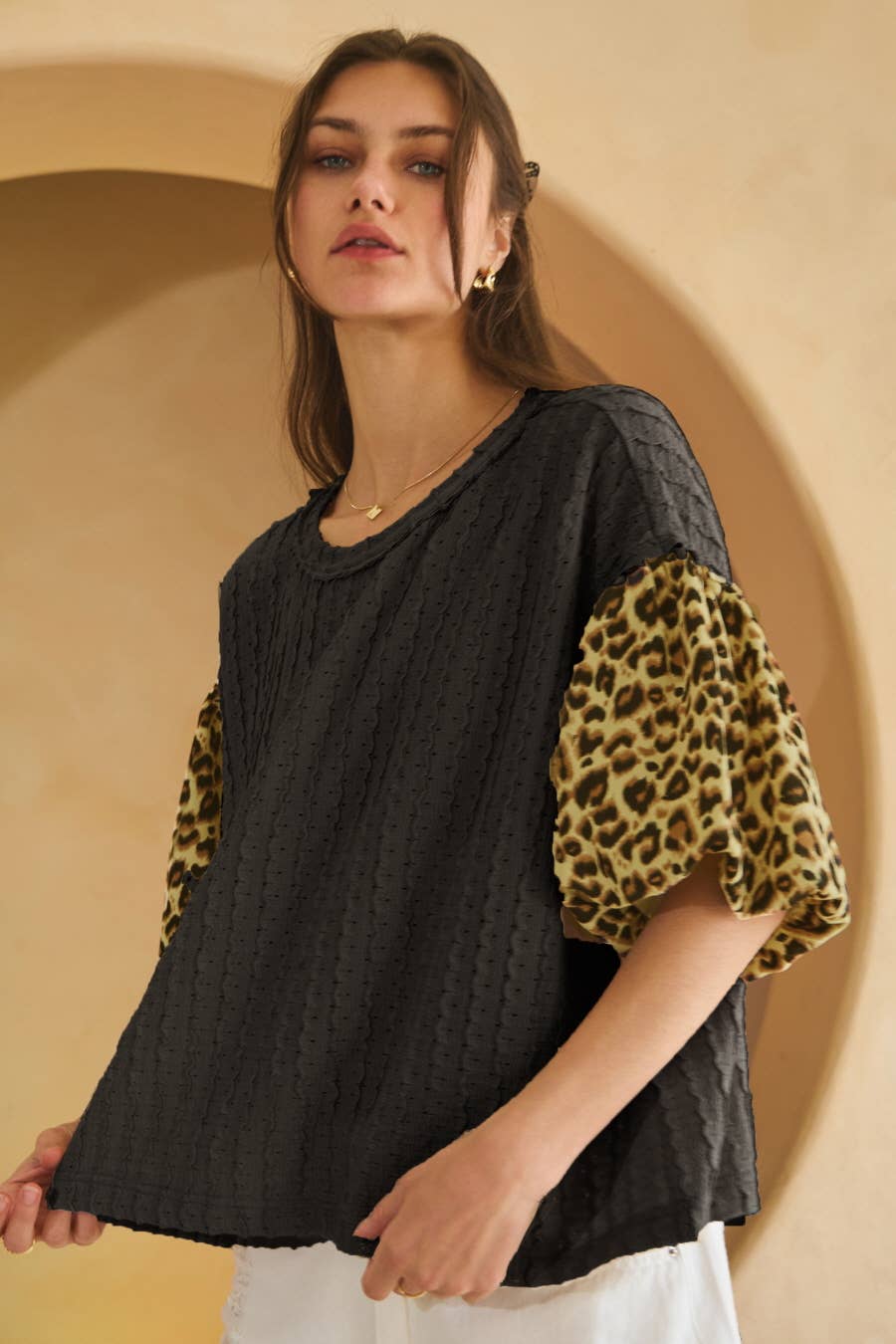 Textured Knit Top