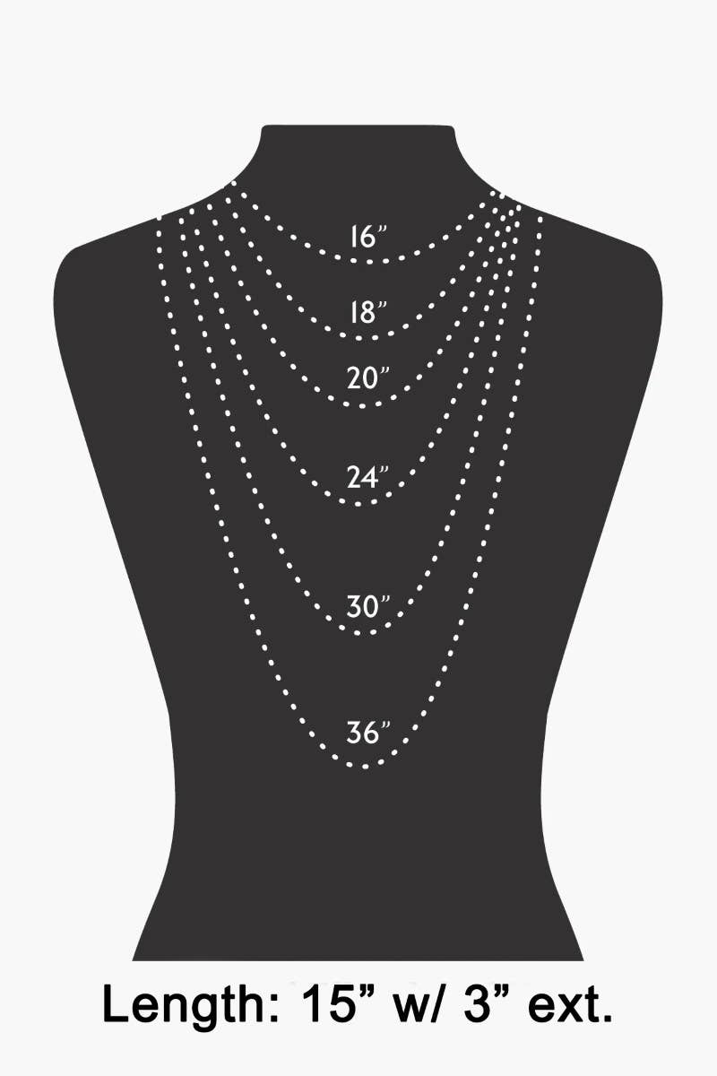 Pave Oval Pendant Necklace