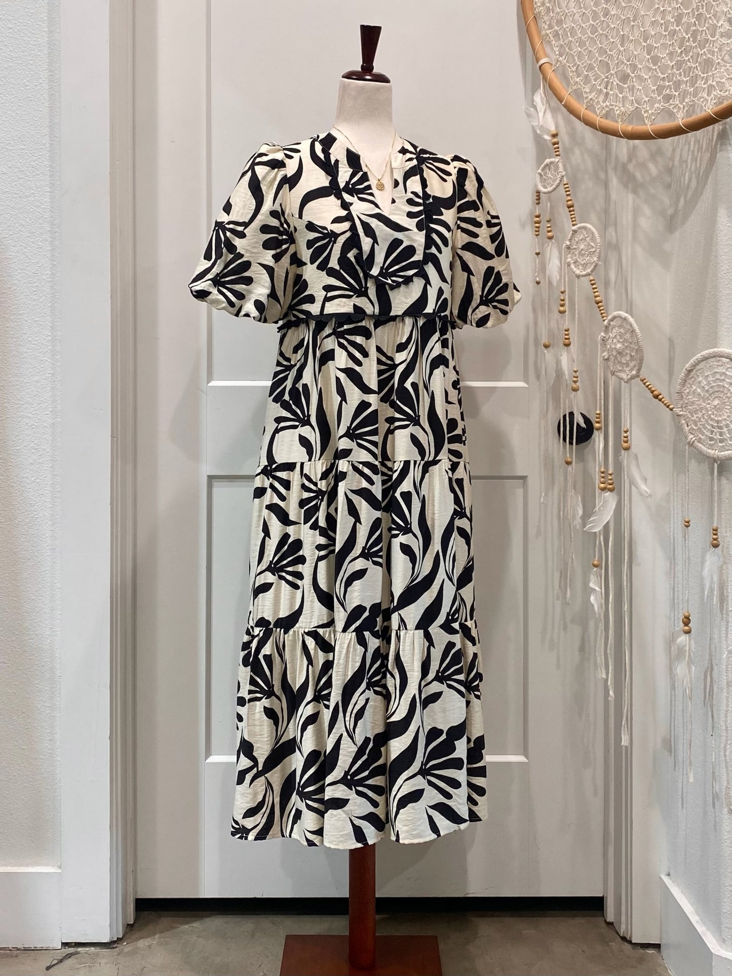 Tiered Midi Dress