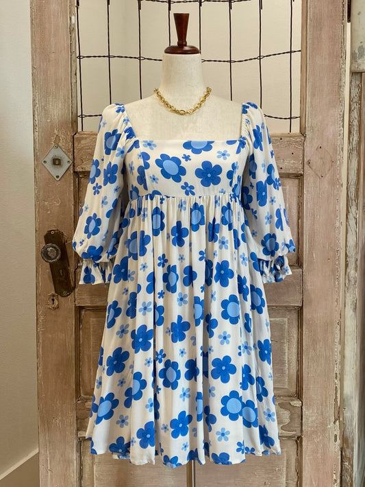 Blue Floral Dress