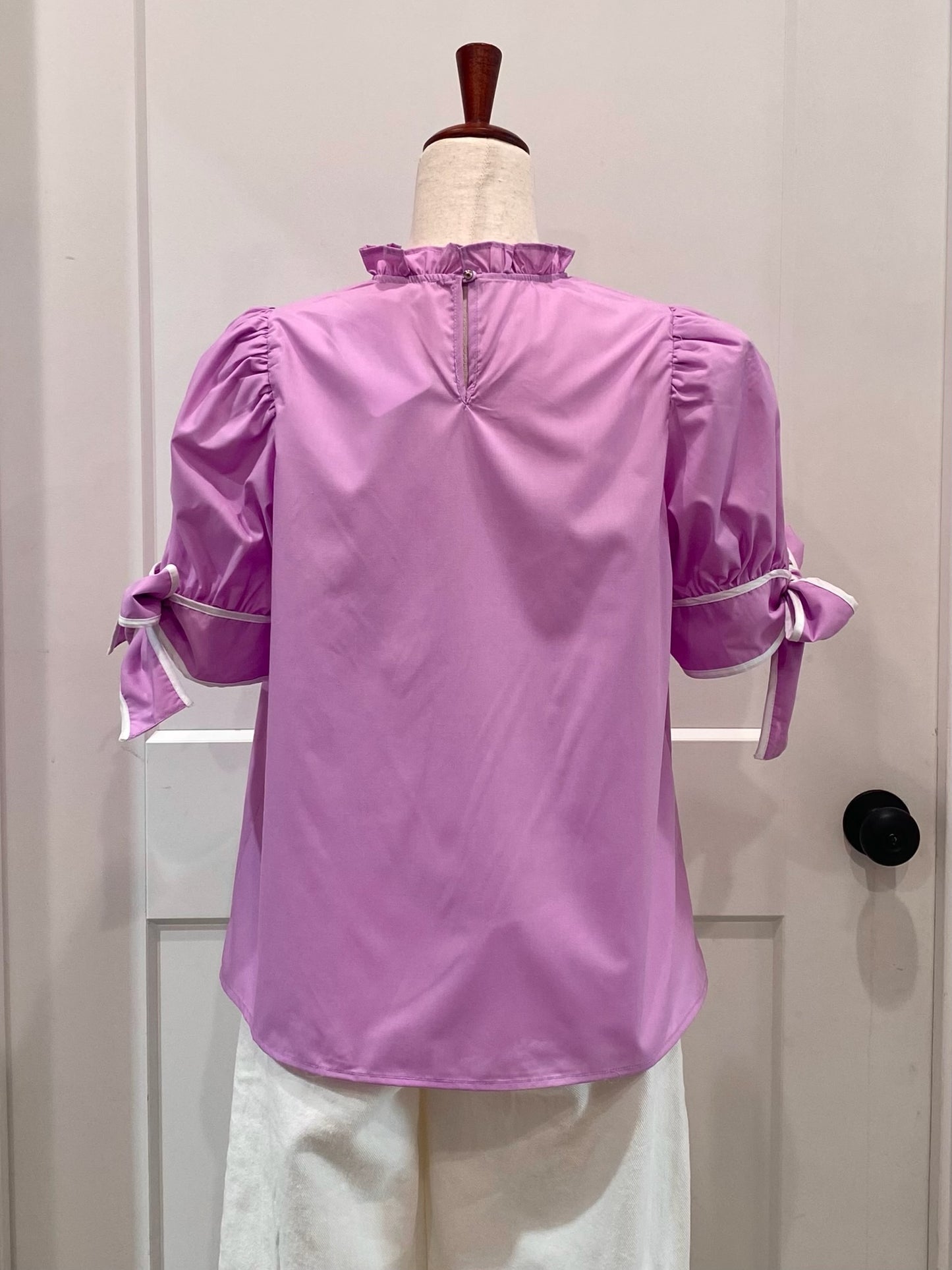 Ruffle Neckline Top