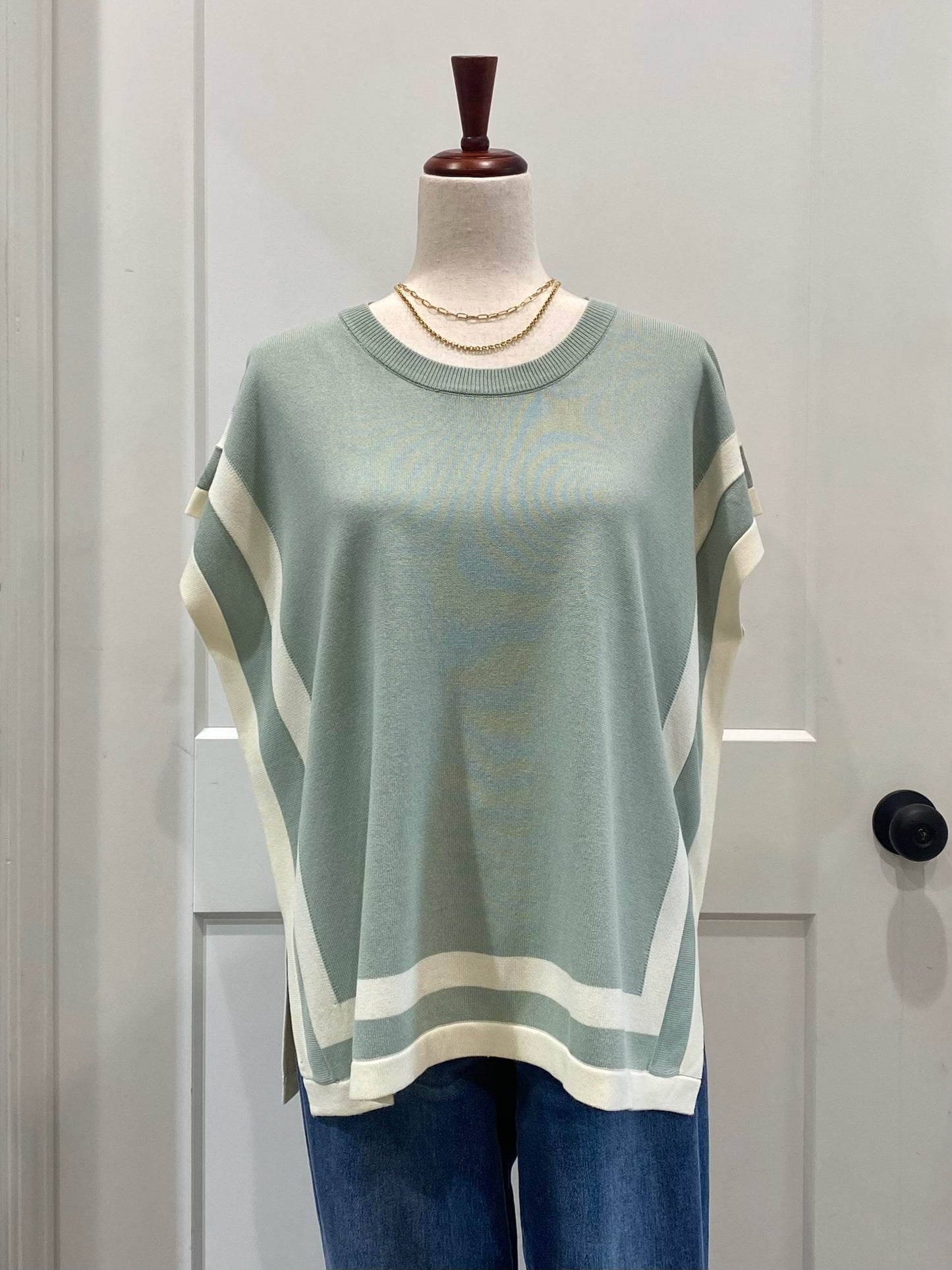 Sage Knit Sweater Top