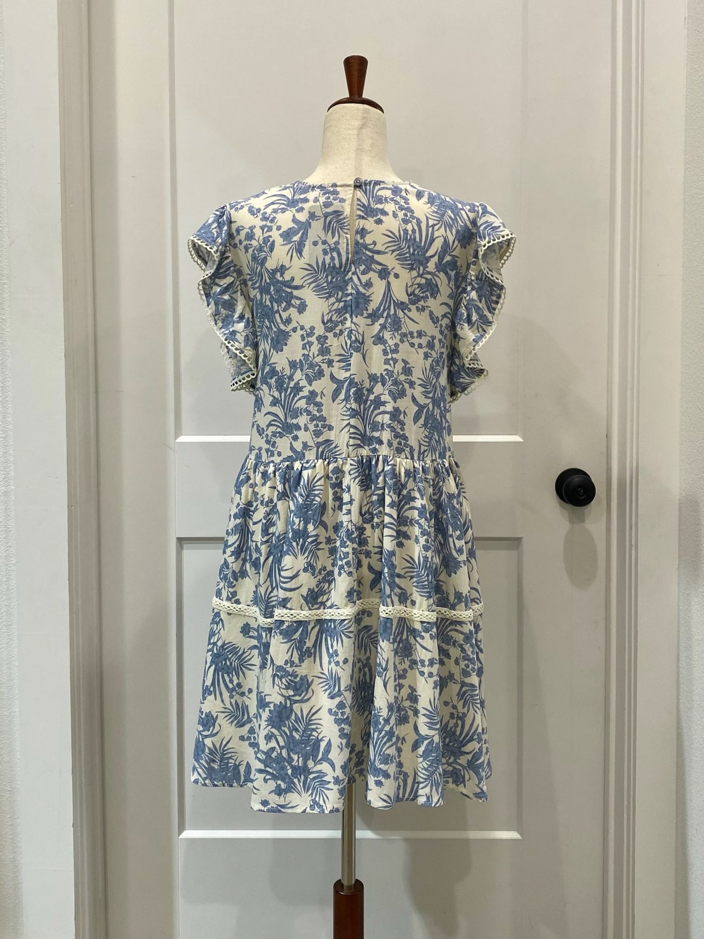 Ruffle Sleeve Pintuck Dress | S-2XL