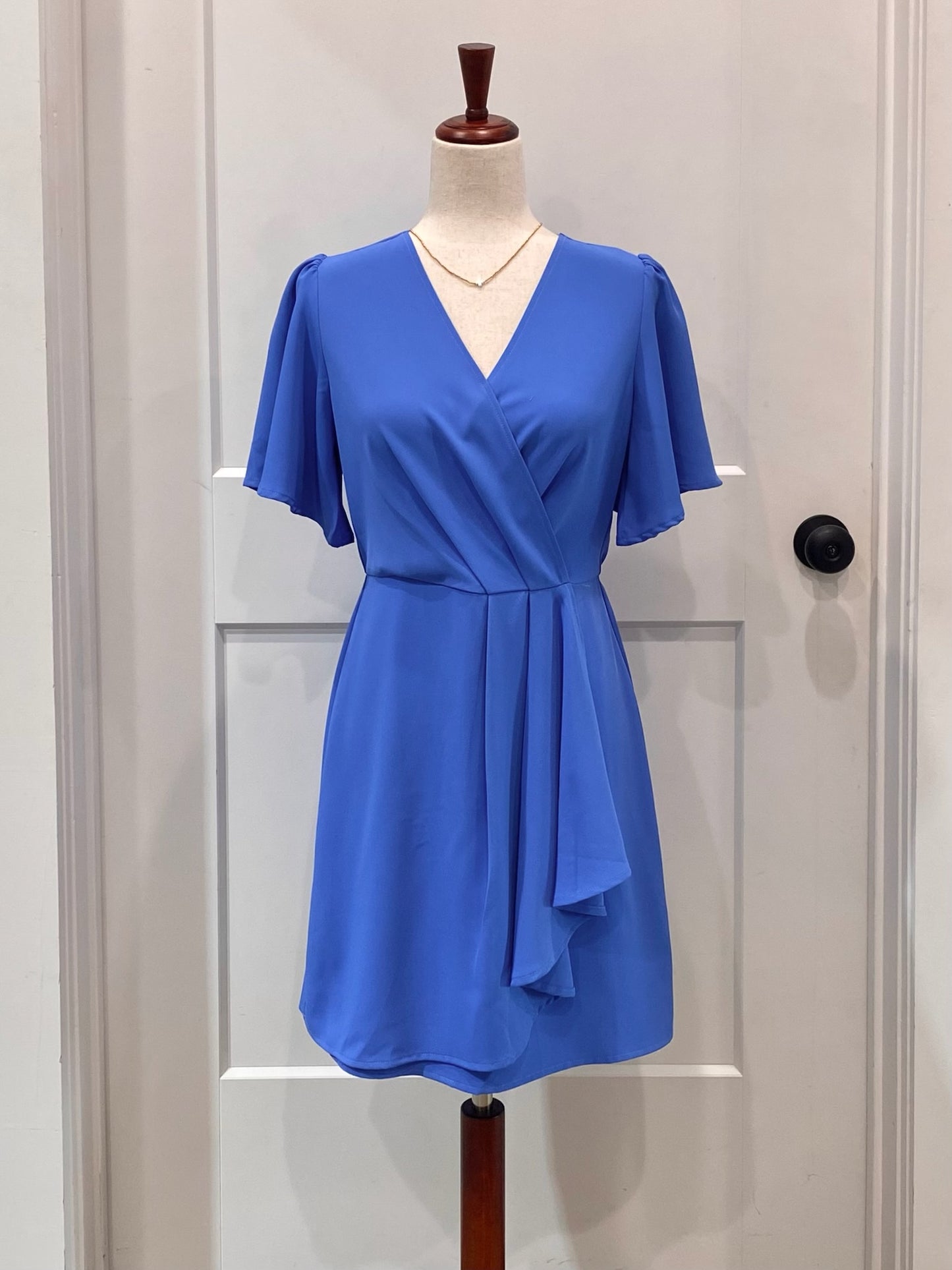 Ruffle Mini Wrap Dress