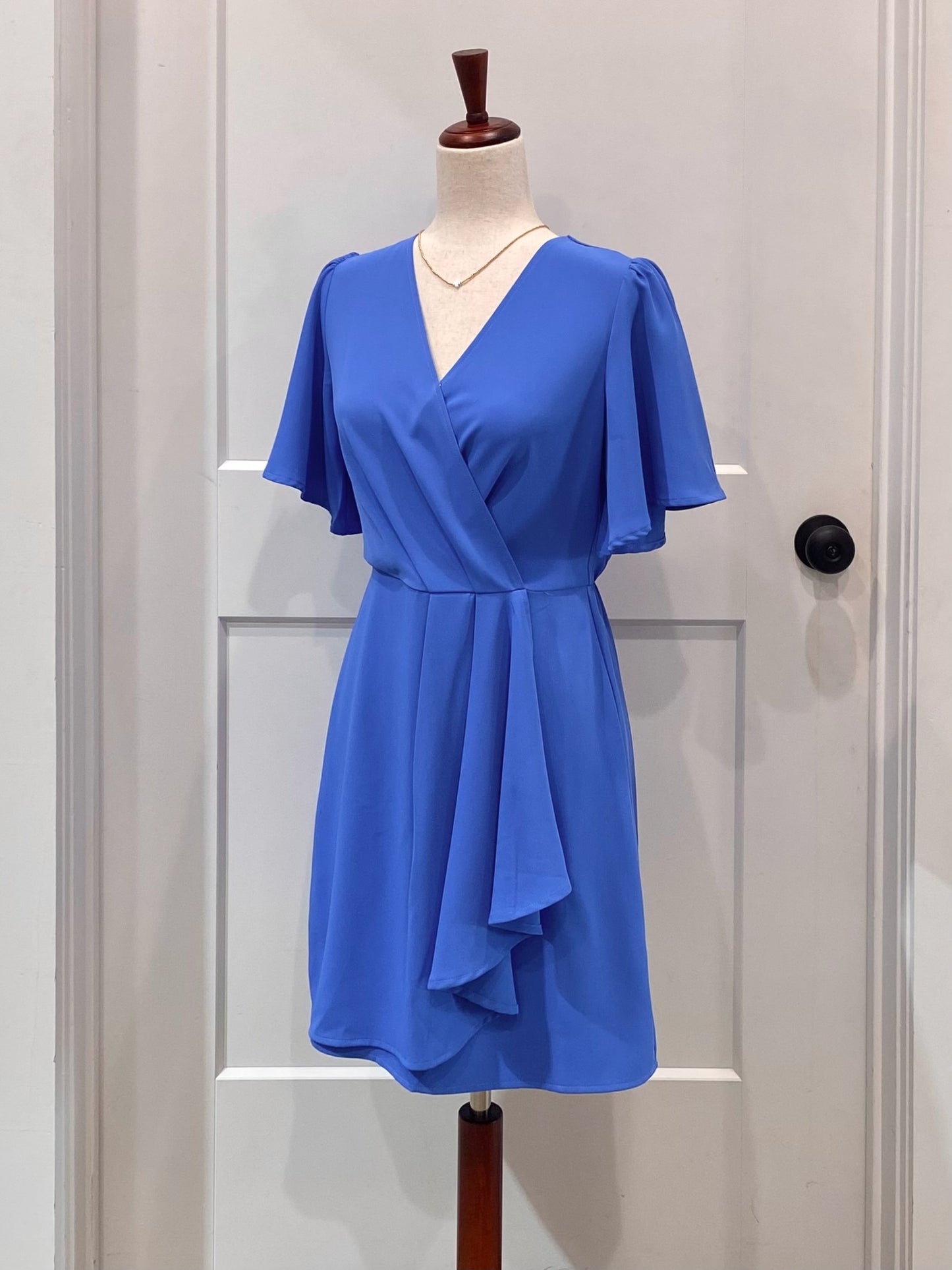 Ruffle Mini Wrap Dress