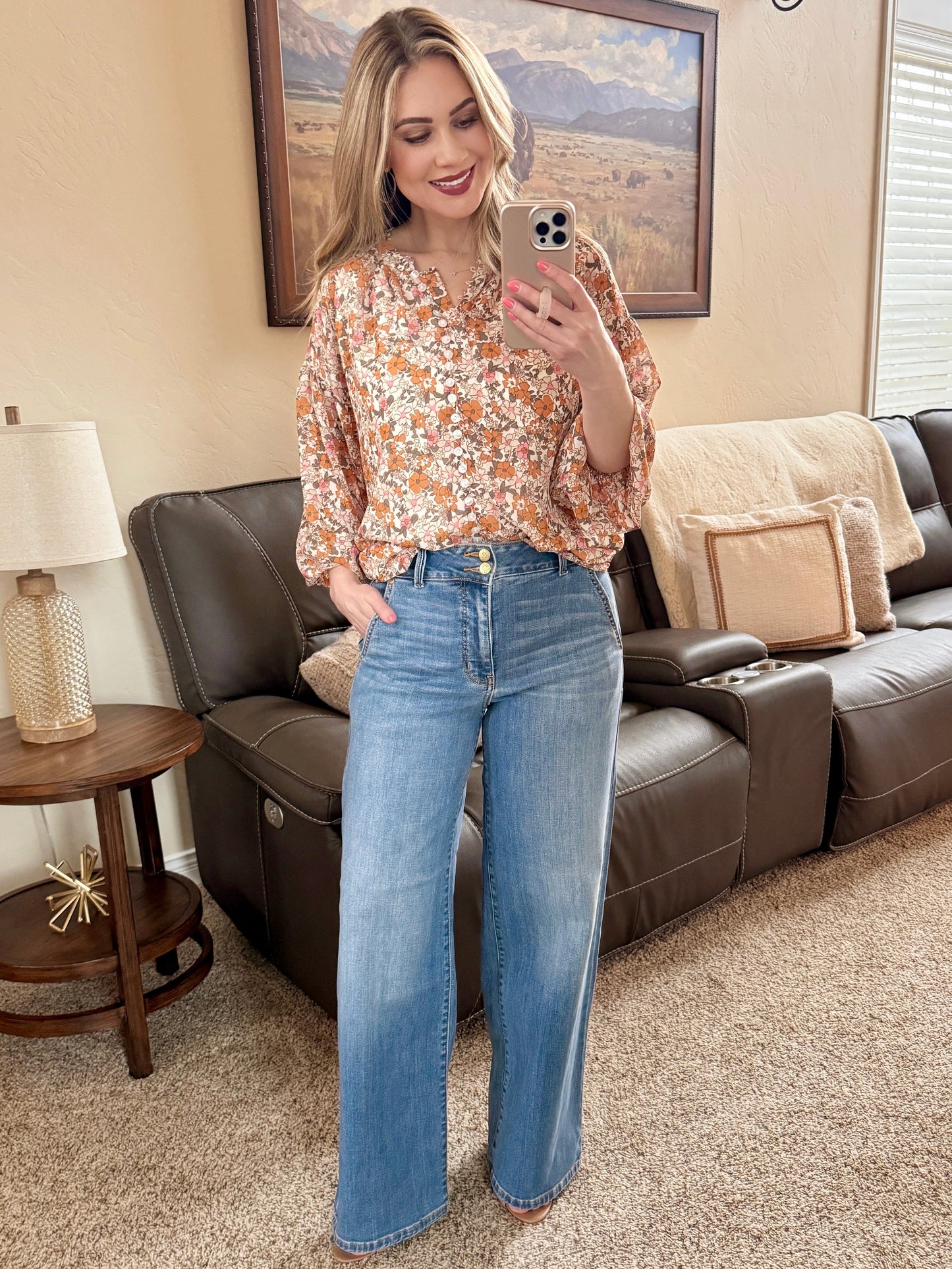 Trouser Style High Waist Judy Blue Jeans- 32" Inseam