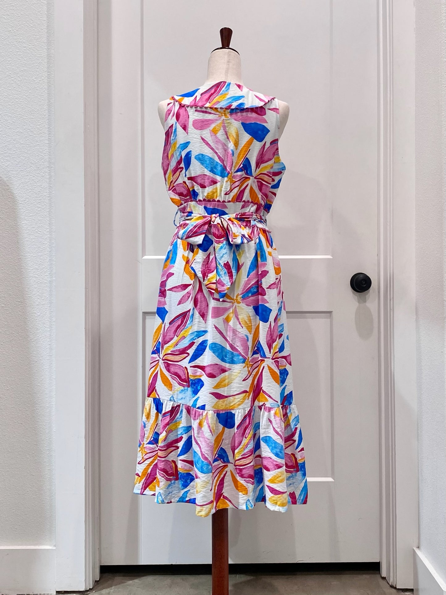 Vibrant Abstract Midi Dress