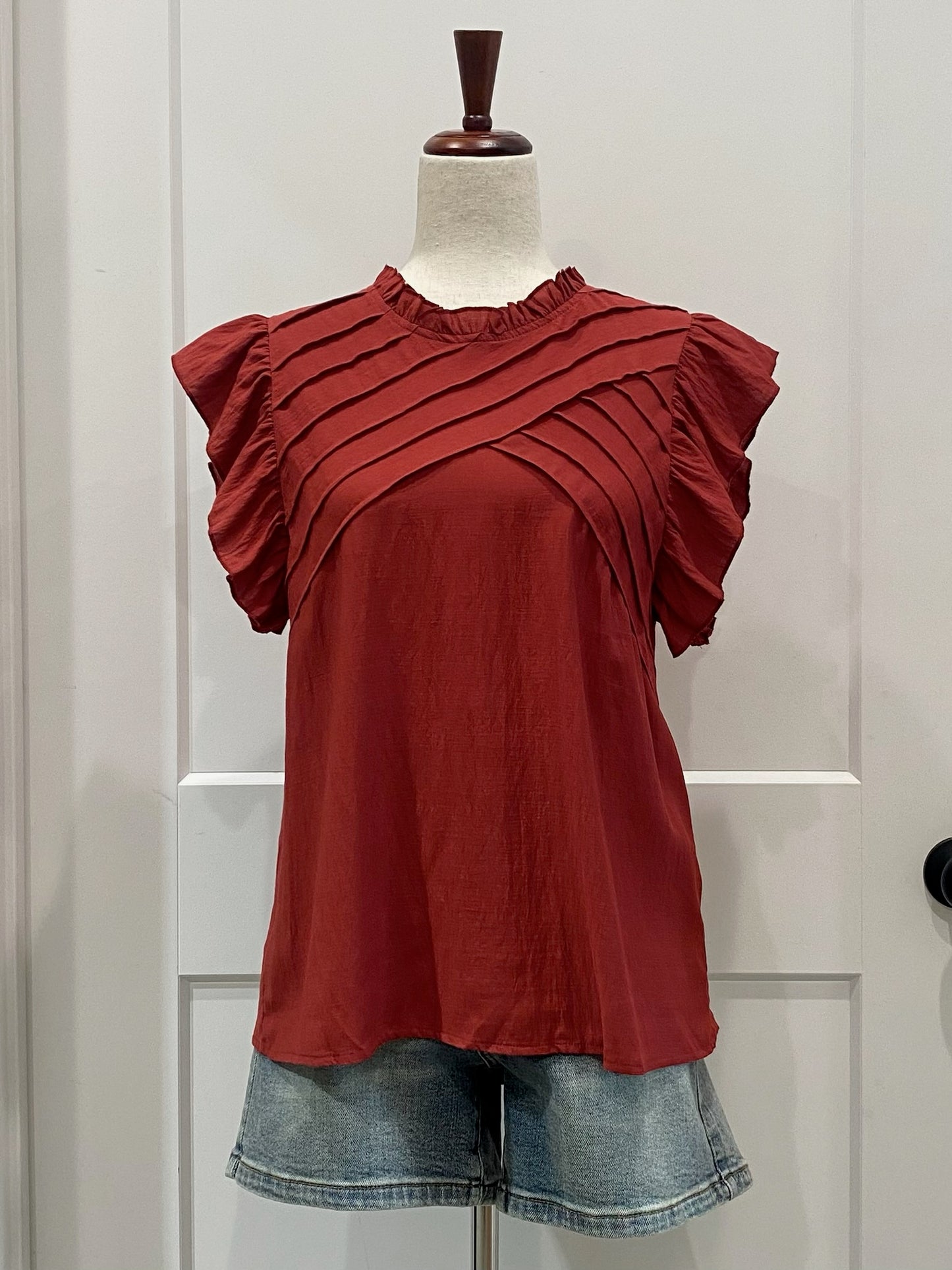 Pleated Detailed Top
