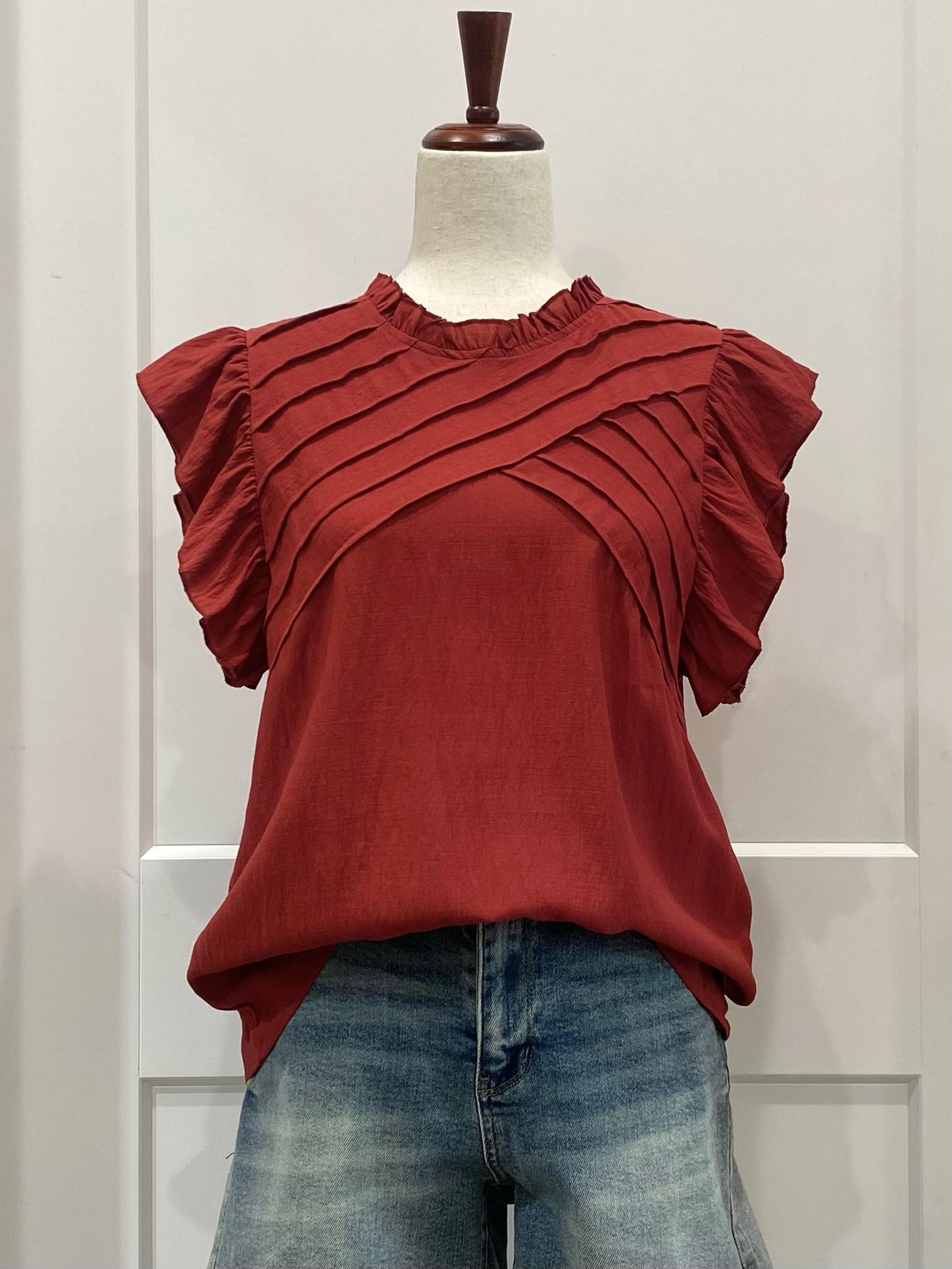 Pleated Detailed Top