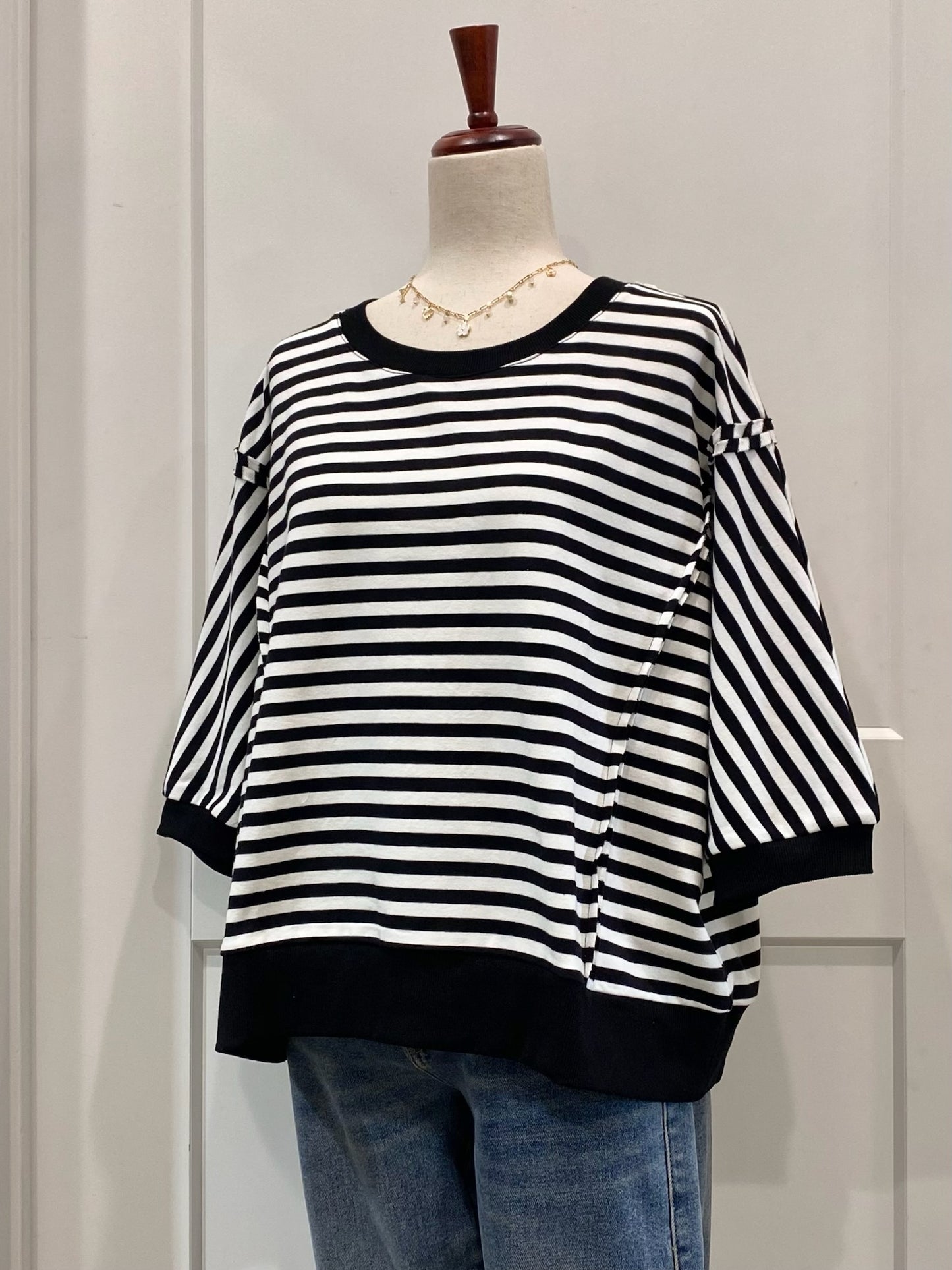 Striped Knit Top
