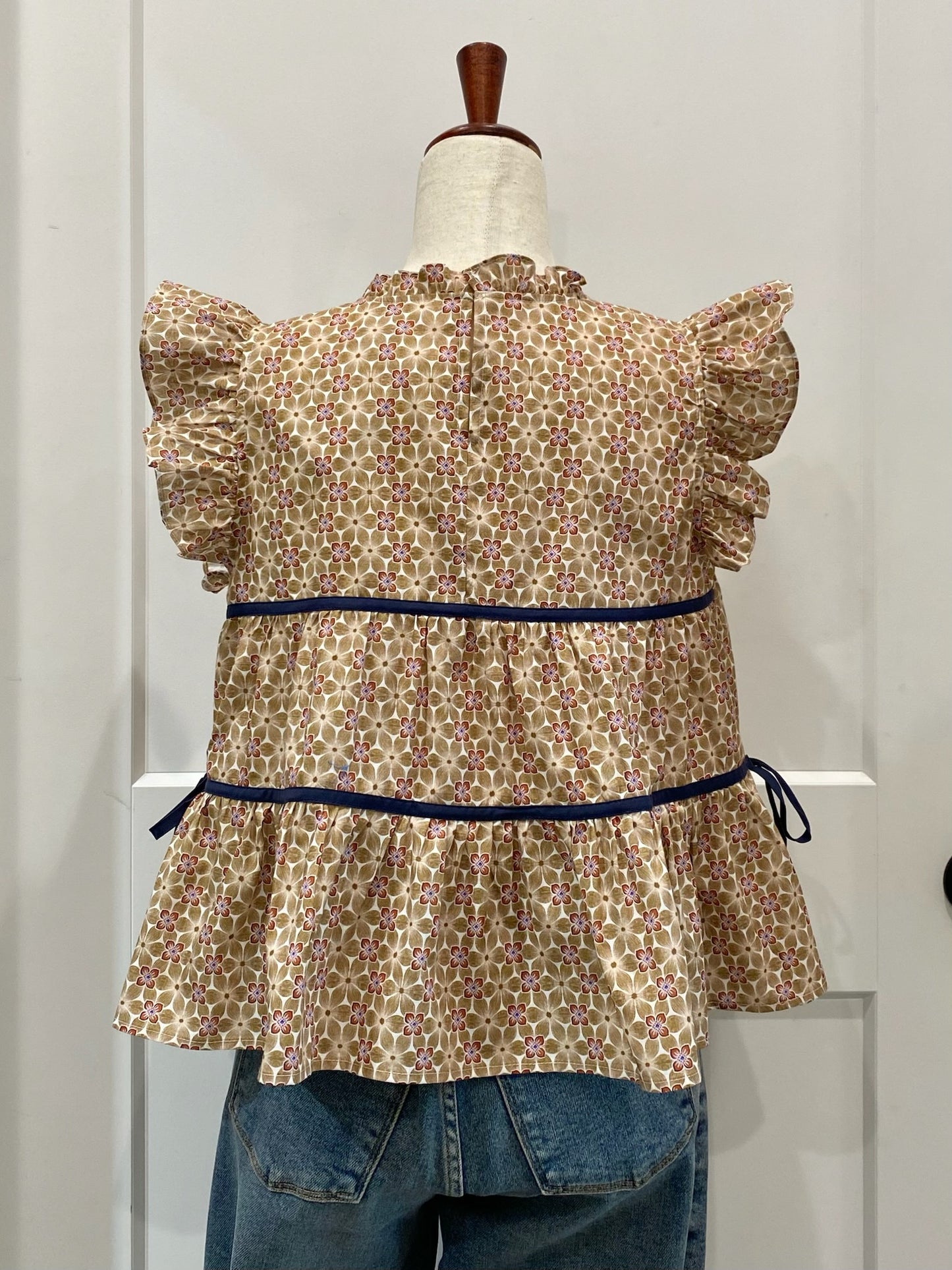 Floral Mock Neck Top