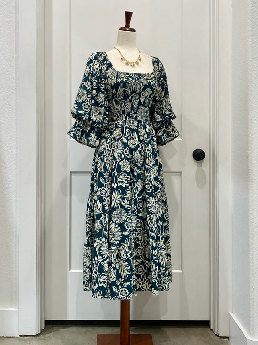 Floral Printed Midi Dress