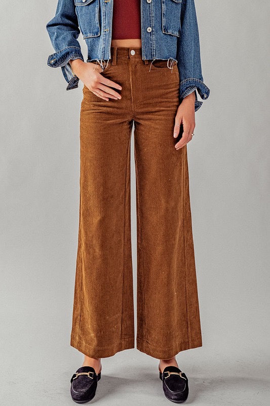 High Waisted Corduroy Pants