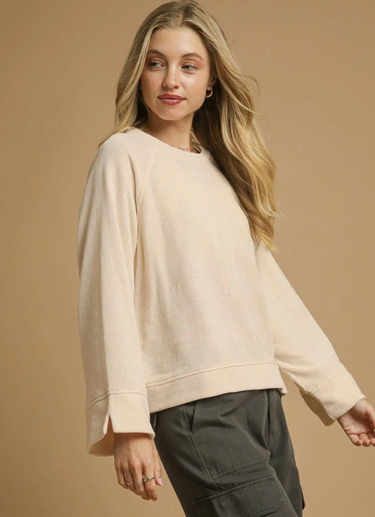 Knit Crew Neck Top
