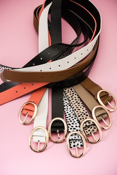 Classic Oval Buckle Belt