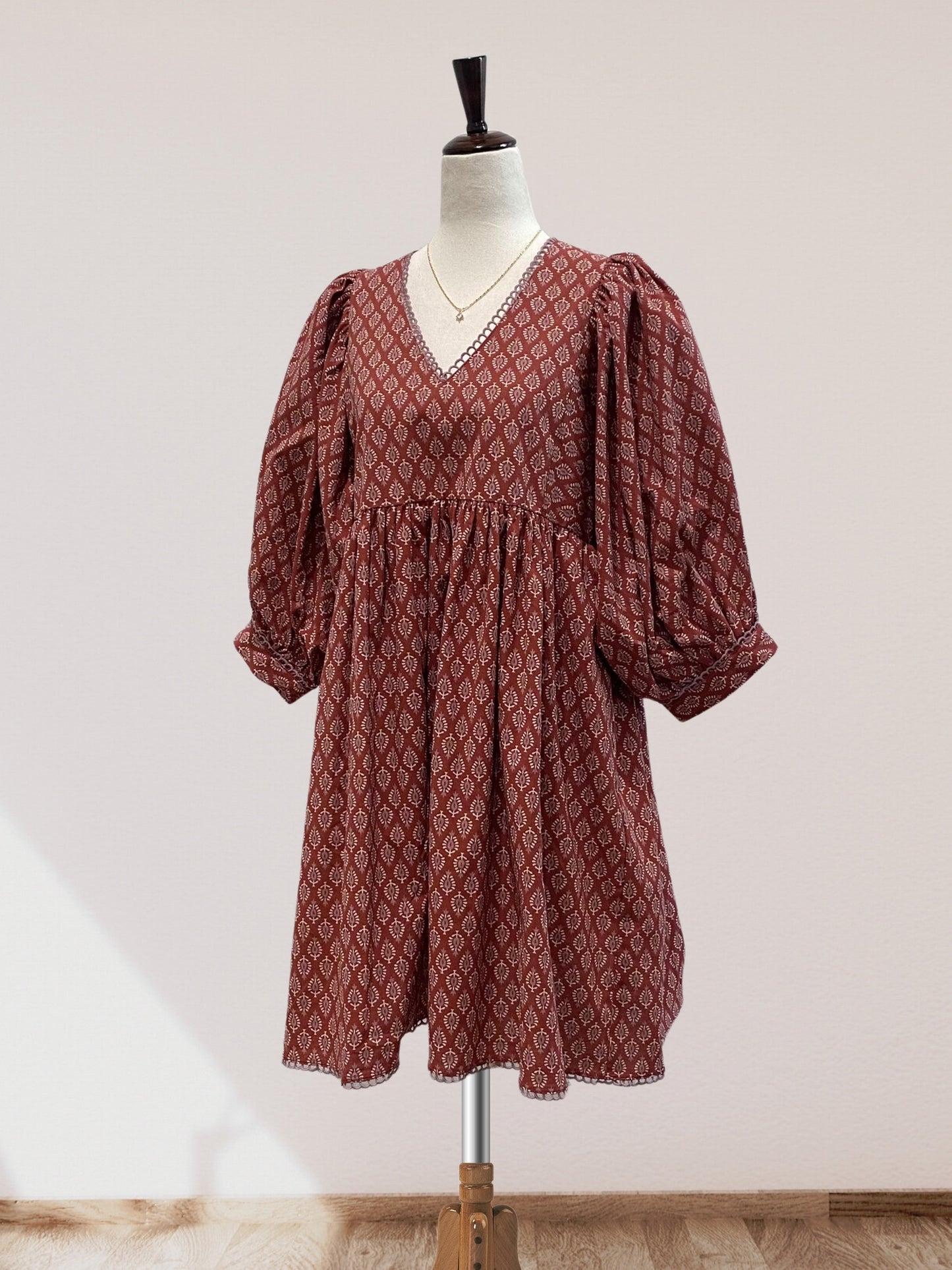 Puff Sleeve Babydoll Dress