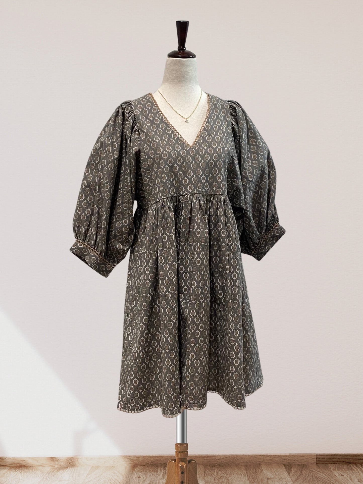 Puff Sleeve Babydoll Dress