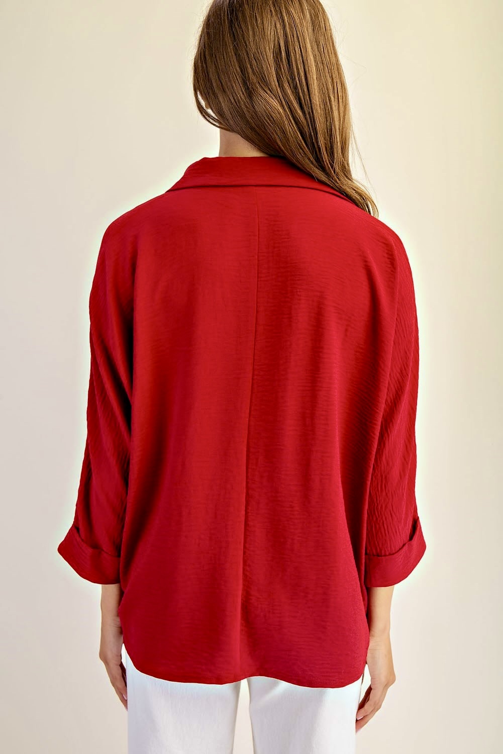 Collared 3/4 Sleeve Top