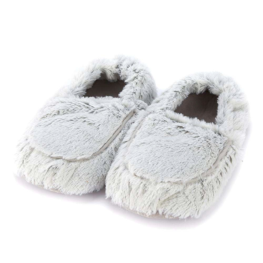Gray Marshmallow Warmies Slippers