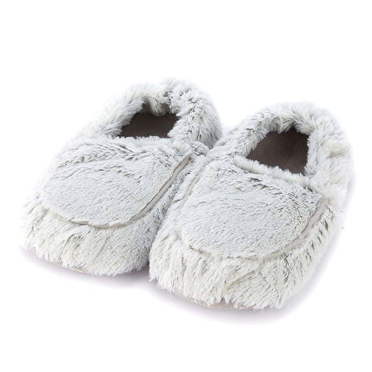 Gray Marshmallow Warmies Slippers