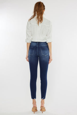 High Rise Ankle Skinny Jeans by Kan Can