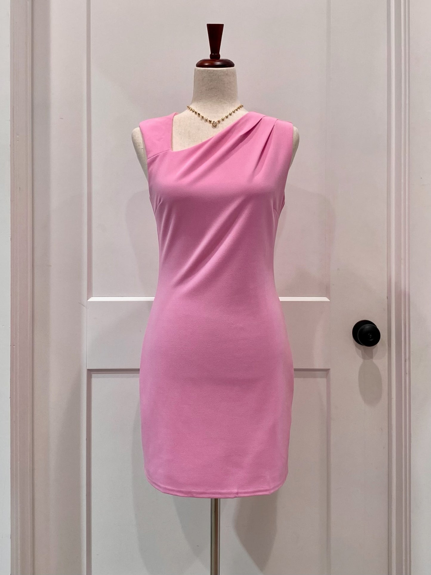 Candy Pink Asymmetrical Dress