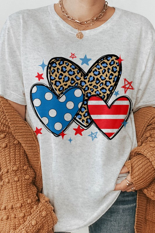 Heart & Star Retro Graphic Tee