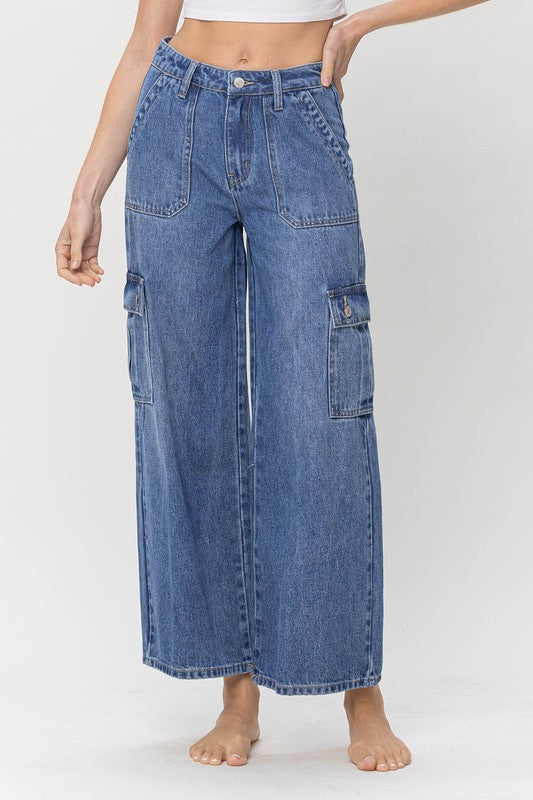 Cargo Wide Leg Jeans