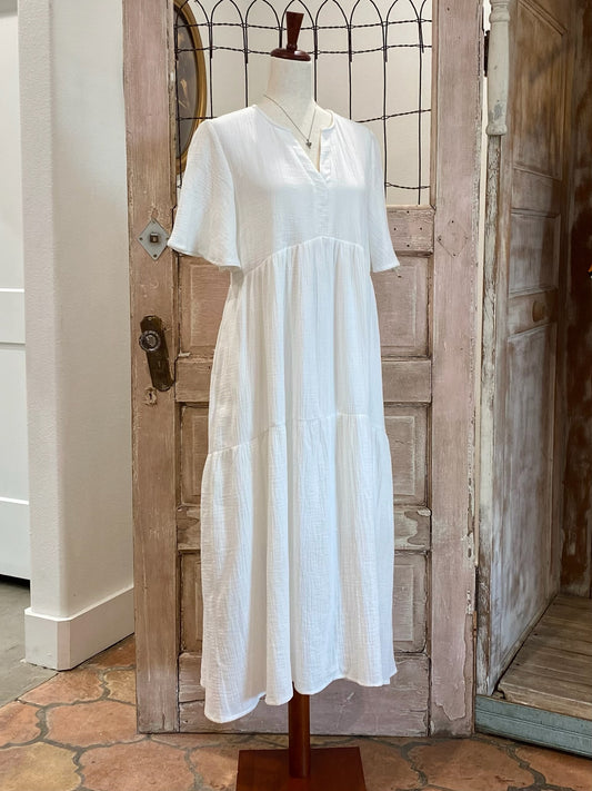 Gauze Midi Dress