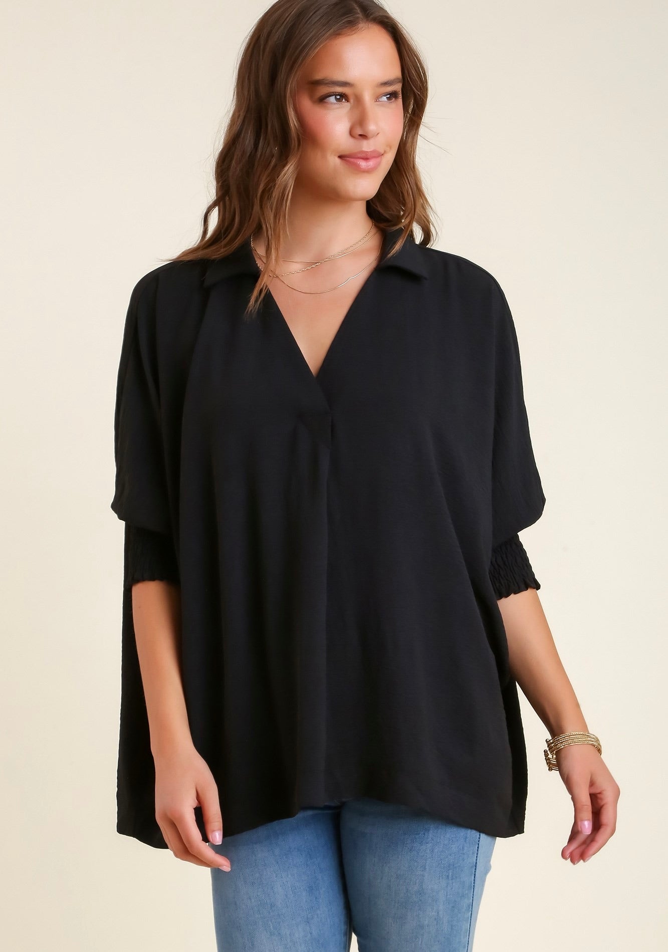 Textured Boxy Cut Top