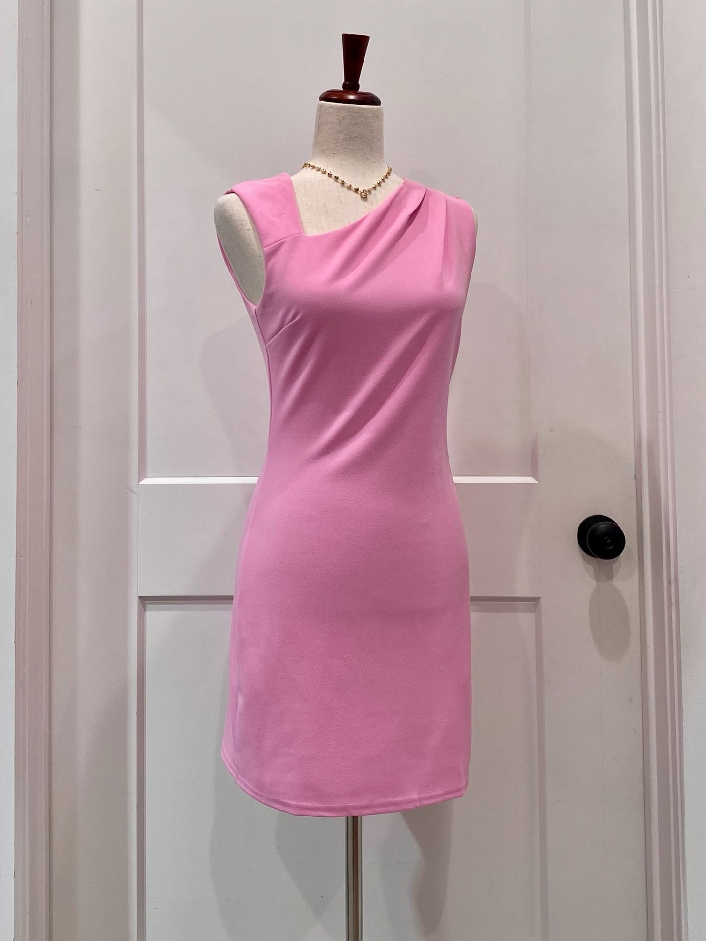 Candy Pink Asymmetrical Dress
