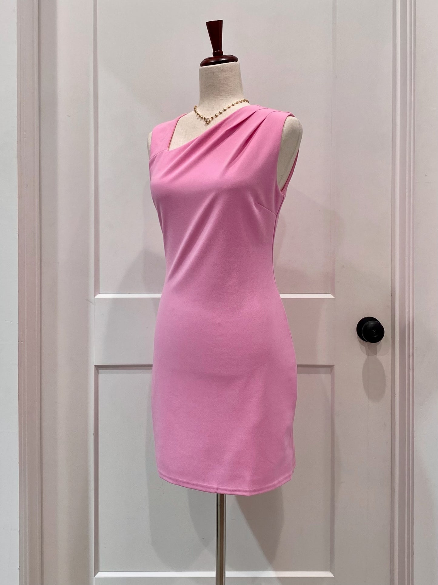 Candy Pink Asymmetrical Dress