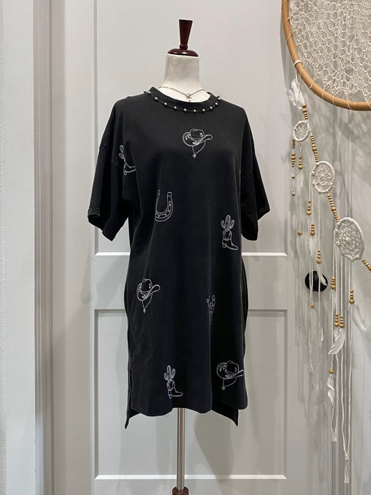 Western Inspired T-Shirt Dress