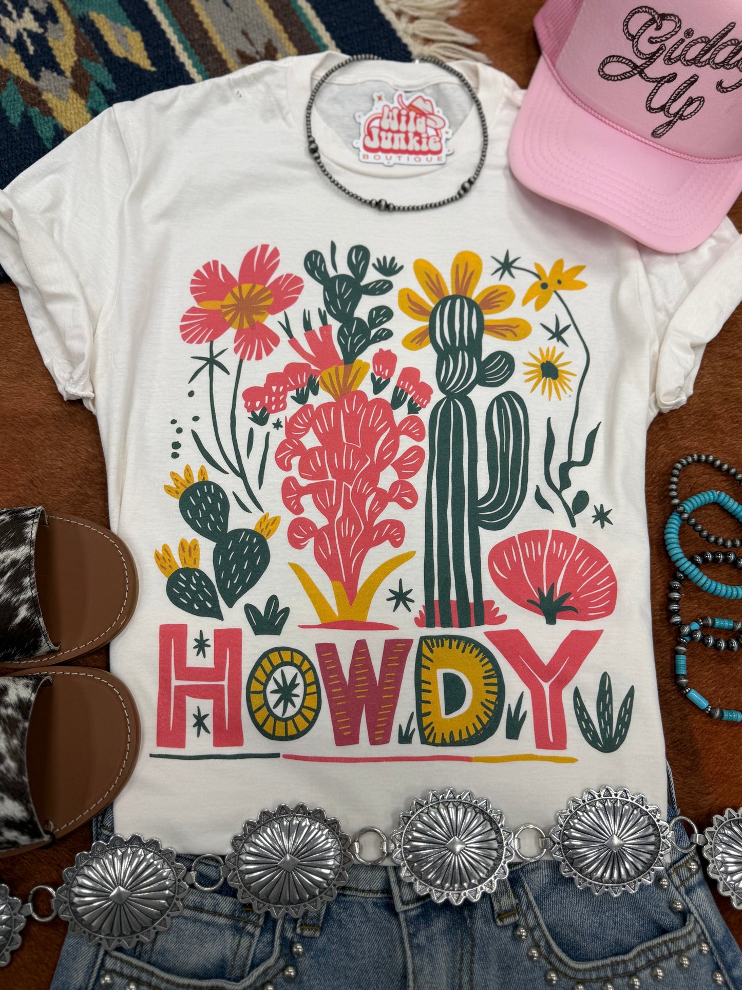 Desert Bloom Howdy Graphic Tee