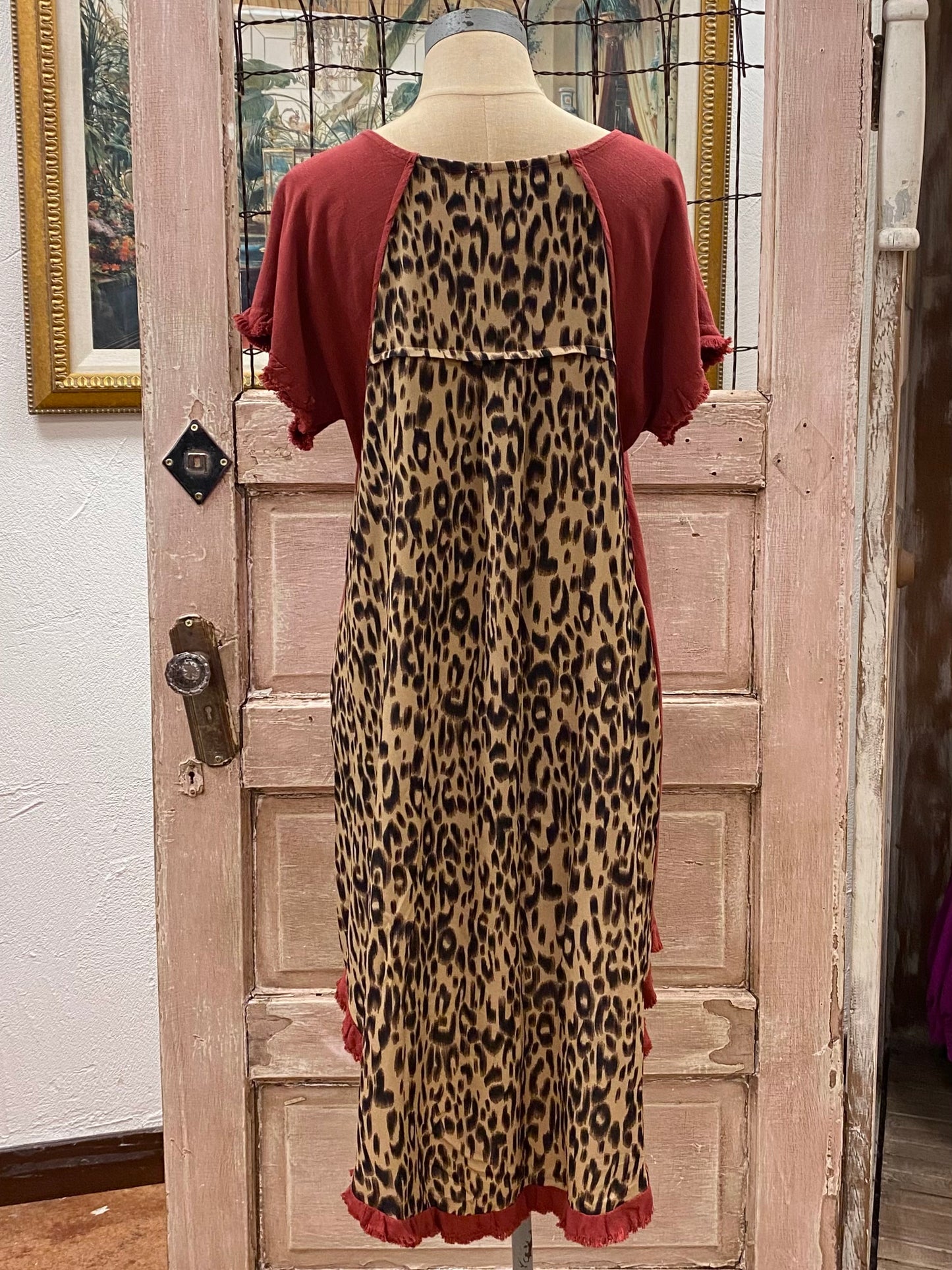 Animal Print Back Dress | S-2XL