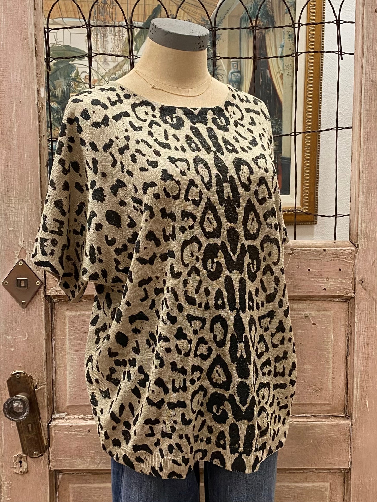 Leopard Printed Lightweight Sweater | S-3XL