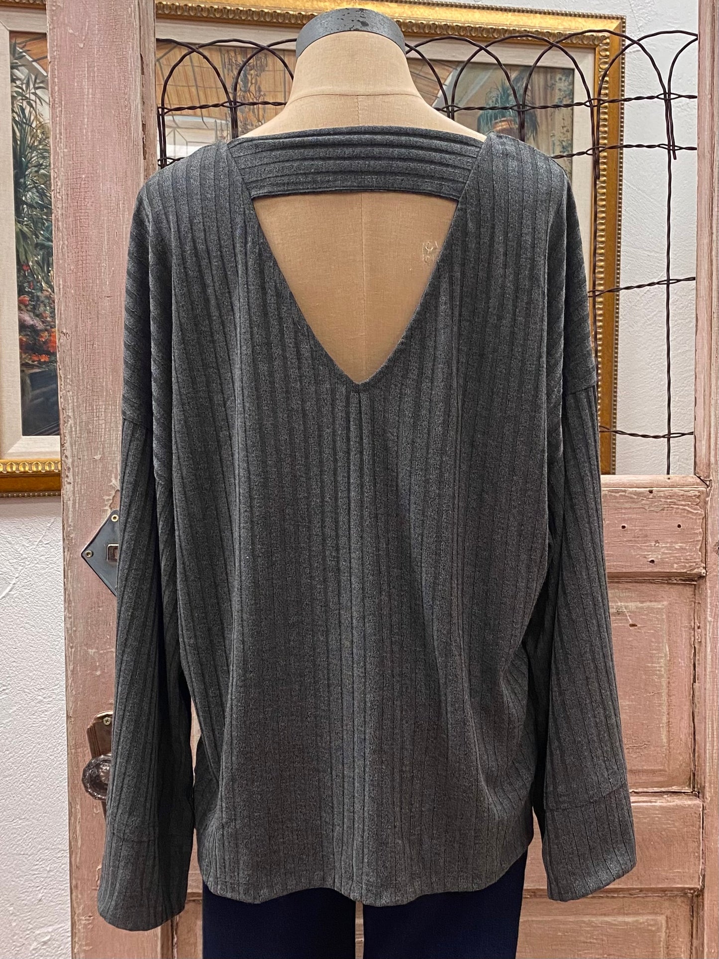 Love It Round Neckline Textured Sweater Top