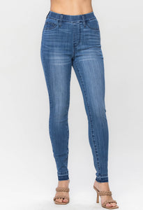 High Rise Skinny Pull On Jeans by Judy Blue