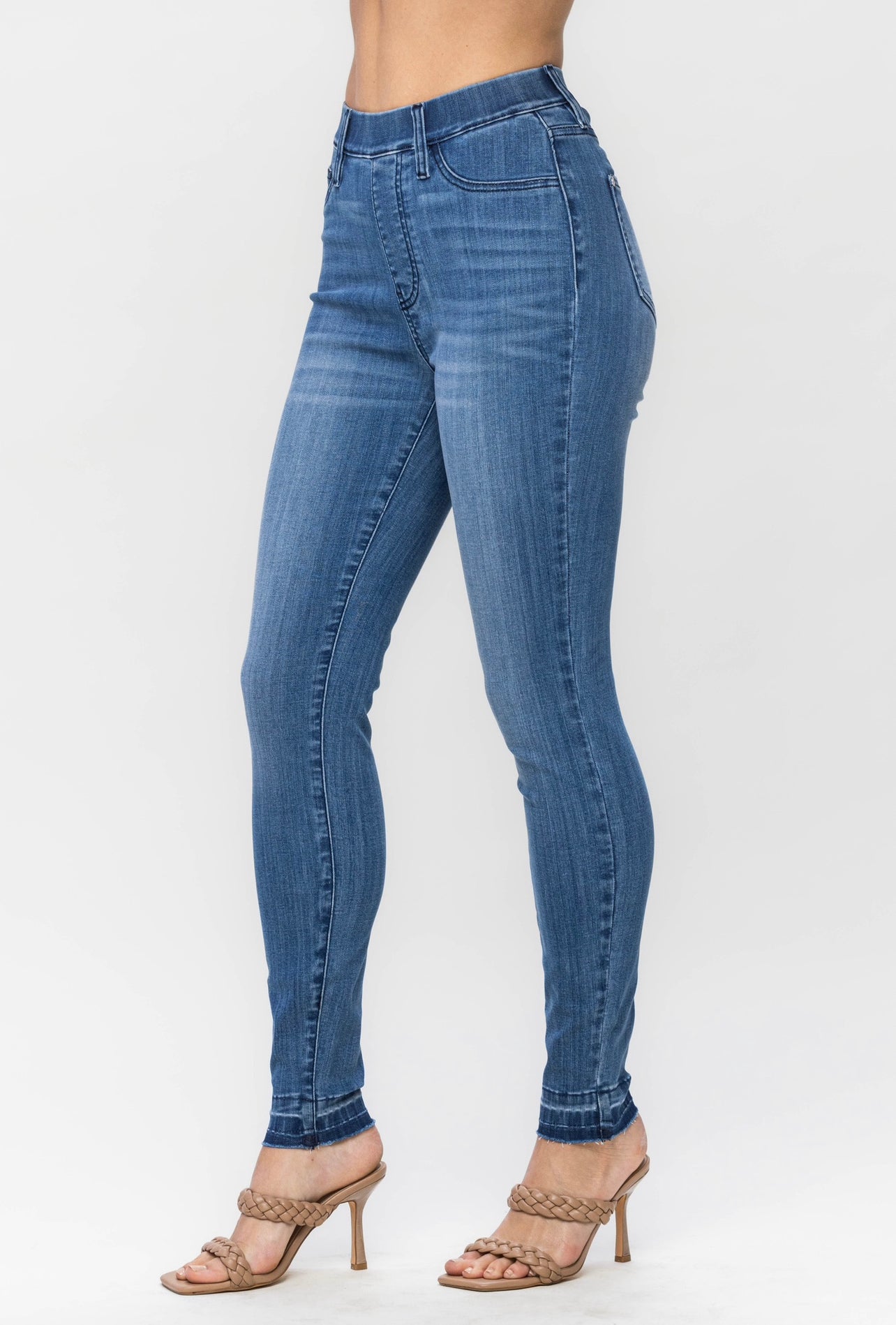 High Rise Skinny Pull On Jeans by Judy Blue