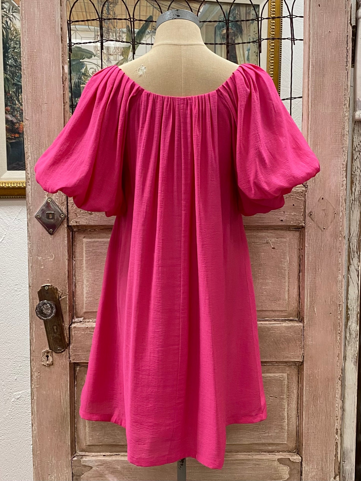 Fuchsia A-Line Dress