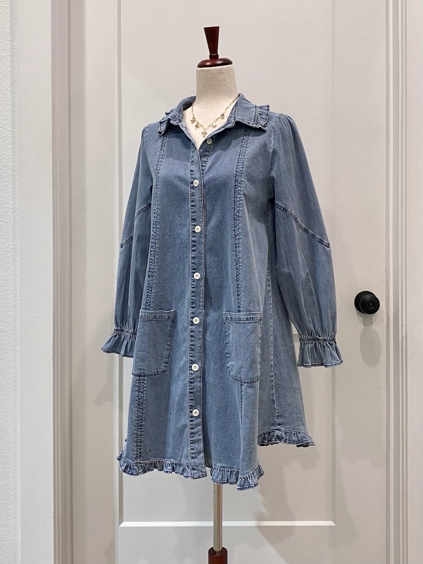 Denim Shirt Dress