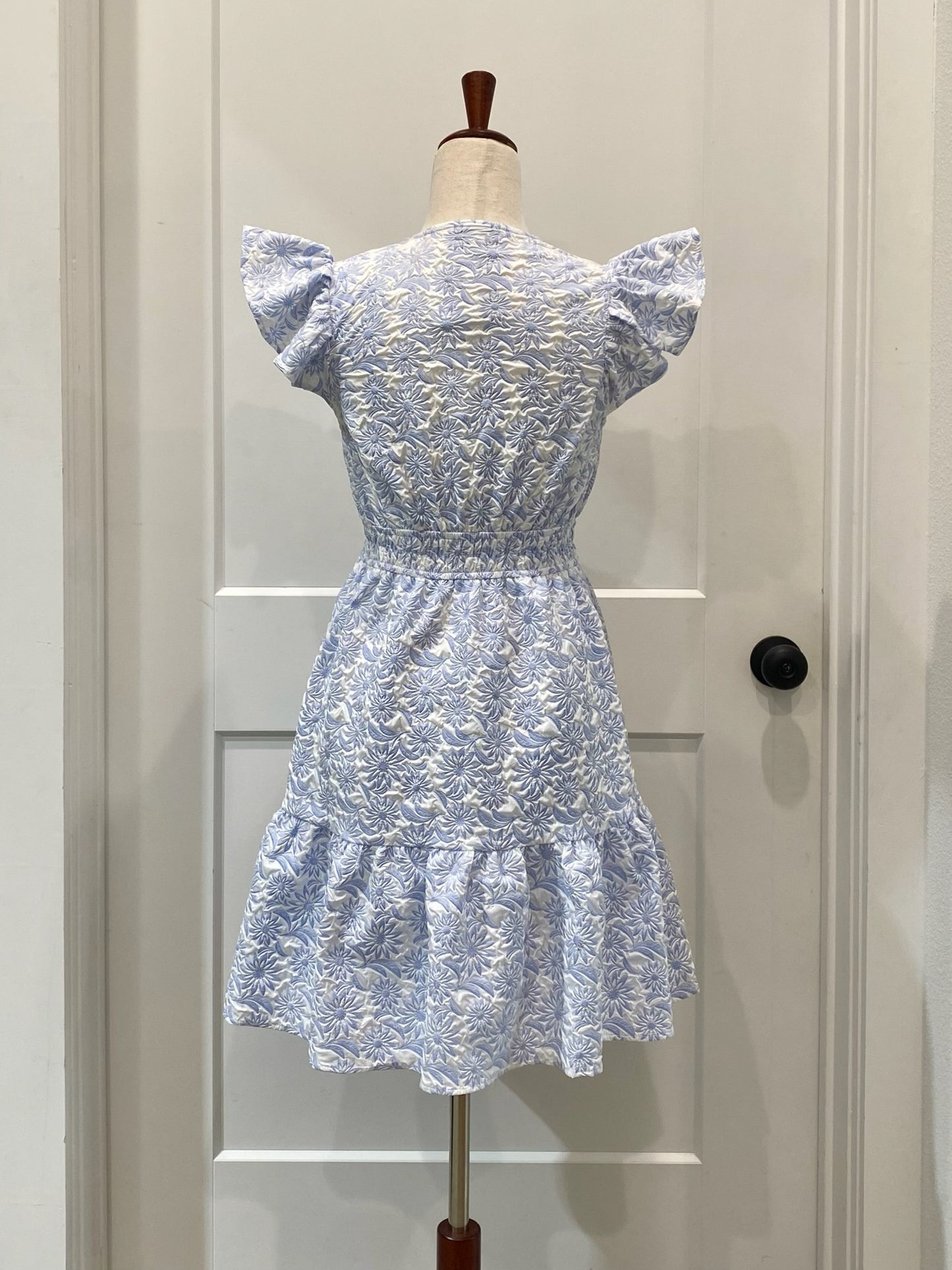 Jacquard V Neck Dress