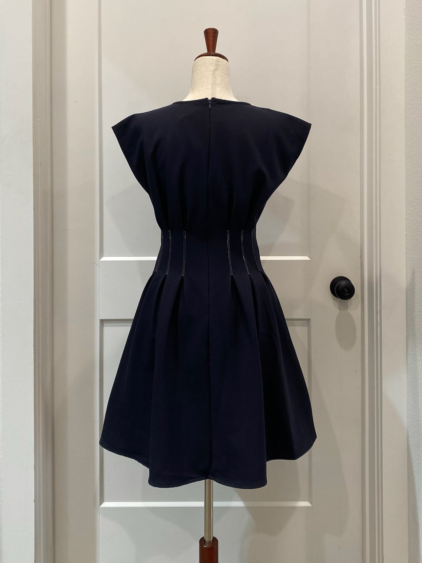 Drop Shoulder Pintuck Dress