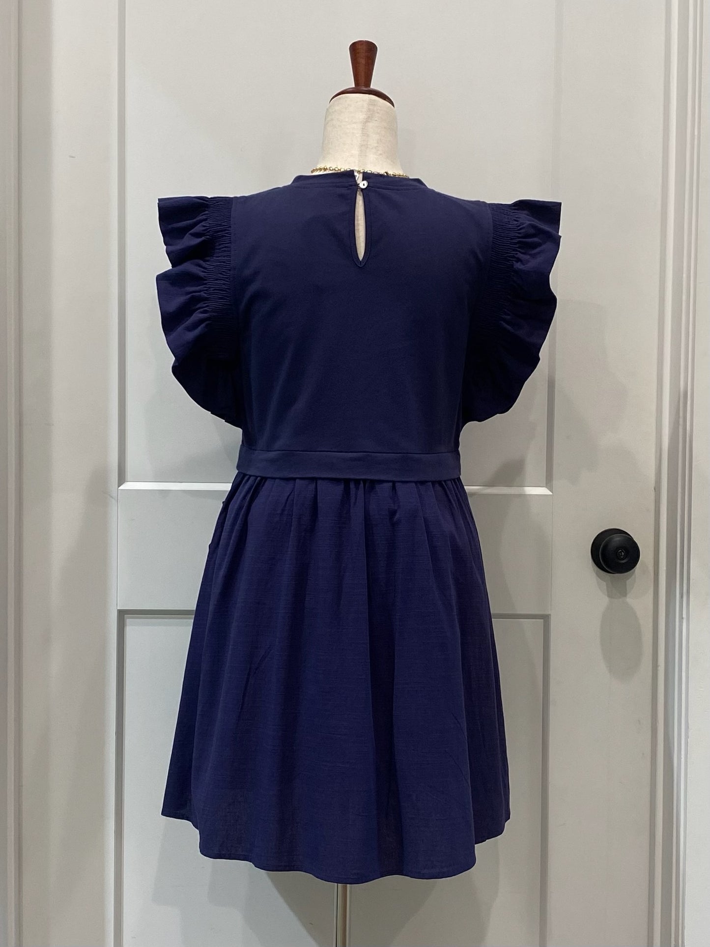 Navy Bow Dress
