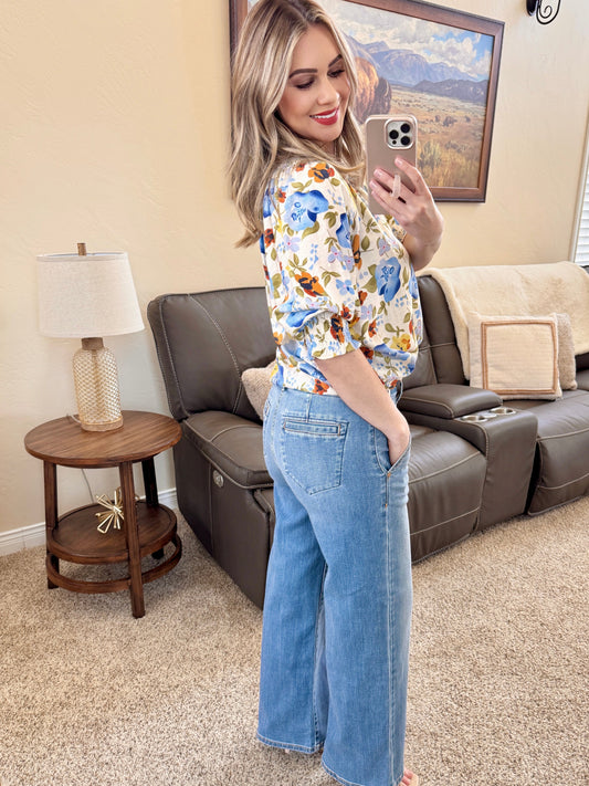 Trouser Style High Waist Judy Blue Jeans - 30" Inseam