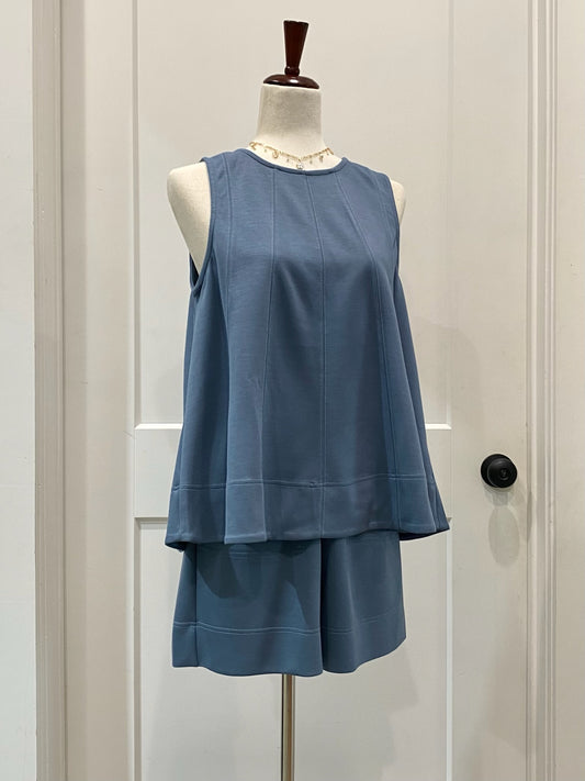 Contrast Seam Short Set