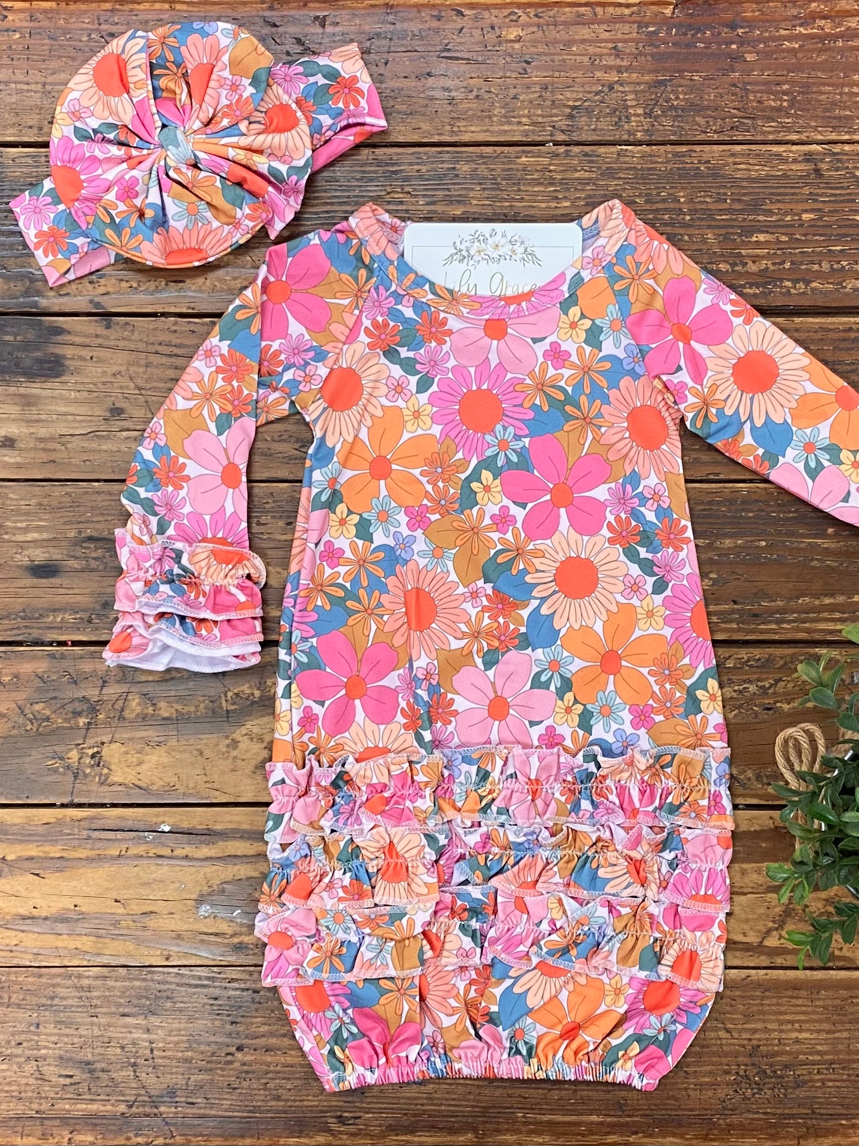 Disco Baby Gown - 2 Piece