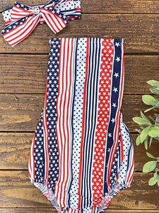 Independence Day Romper - 2 Piece Set
