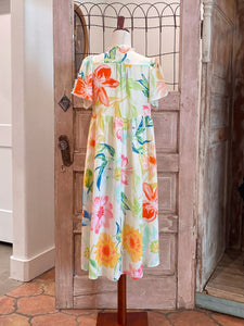 2 Piece Floral Romper Dress