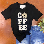 "Coffee" Retro Daisy Tee